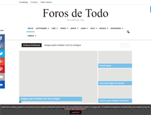 Tablet Screenshot of forosdetodo.com